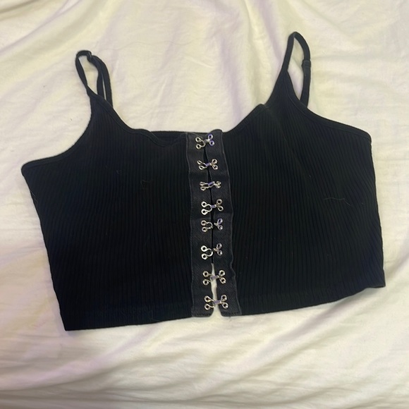 Cute Black Crop Top - Picture 1 of 1